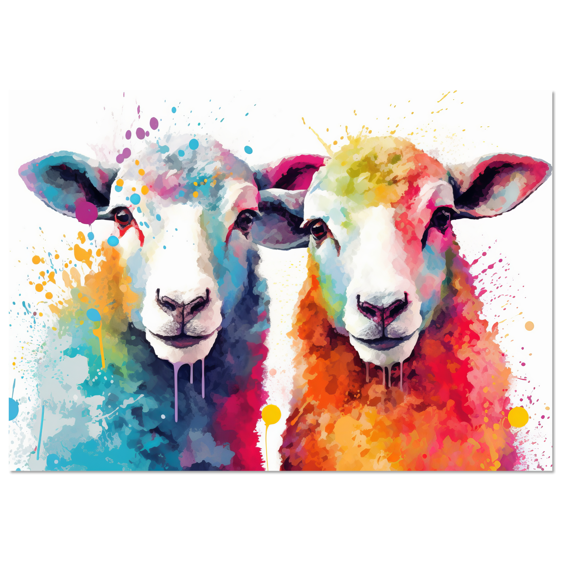 Schafe Schaf Pop-Art (SHEEP21) – decoprints