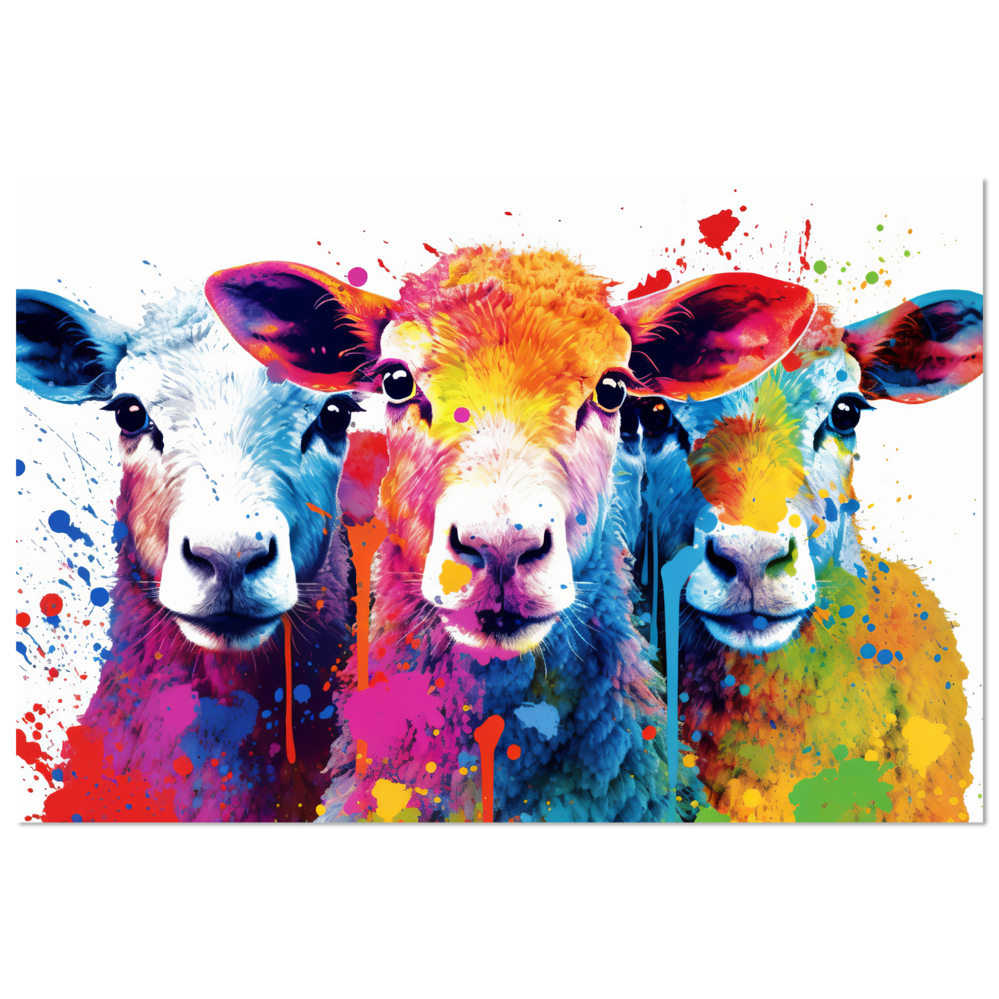 Schafe Schaf Pop-Art (SHEEP23)