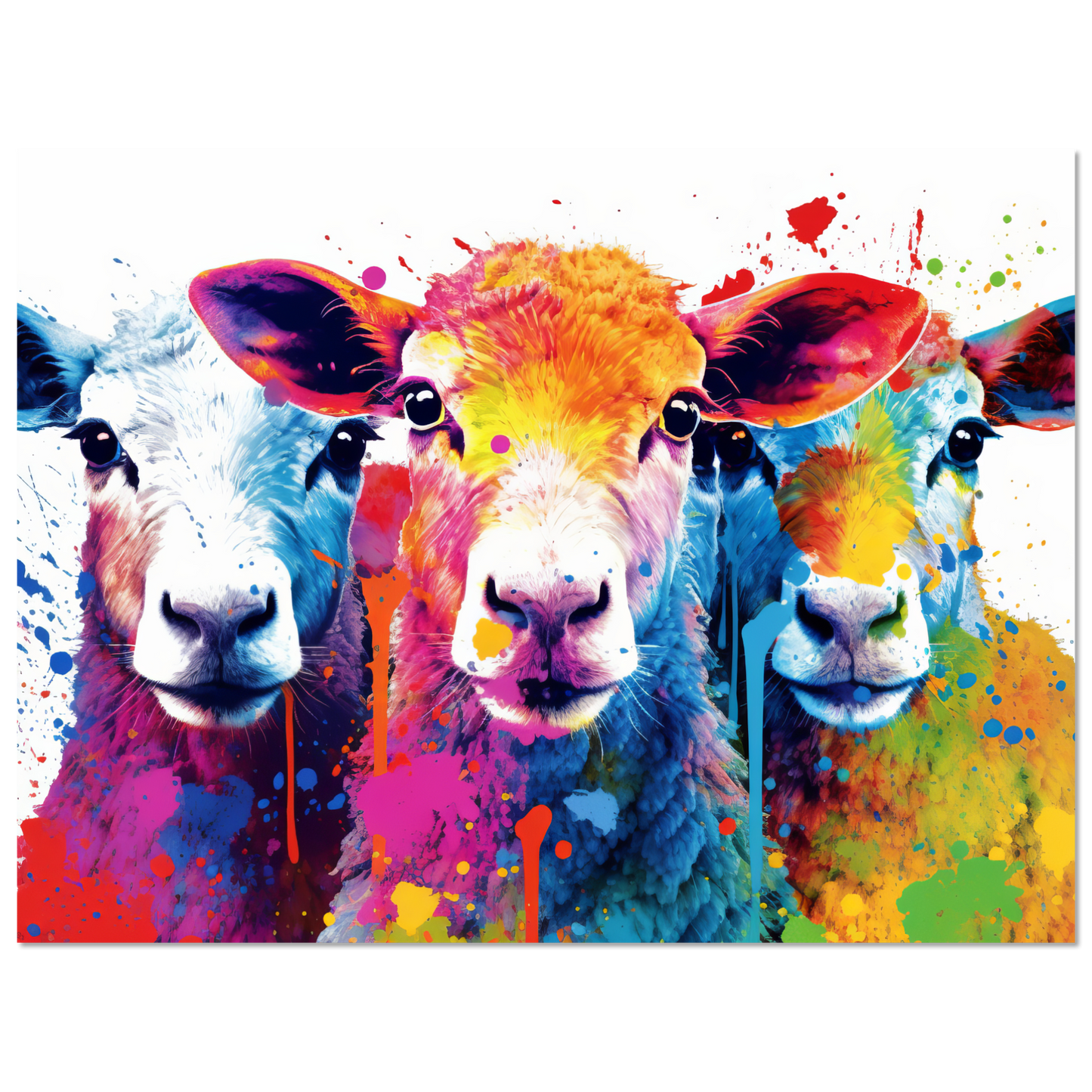 Schafe Schaf Pop-Art (SHEEP23)