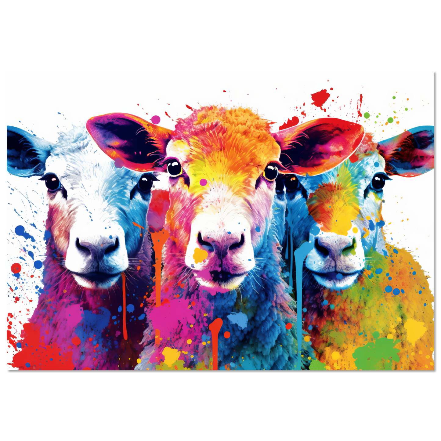 Schafe Schaf Pop-Art (SHEEP23)