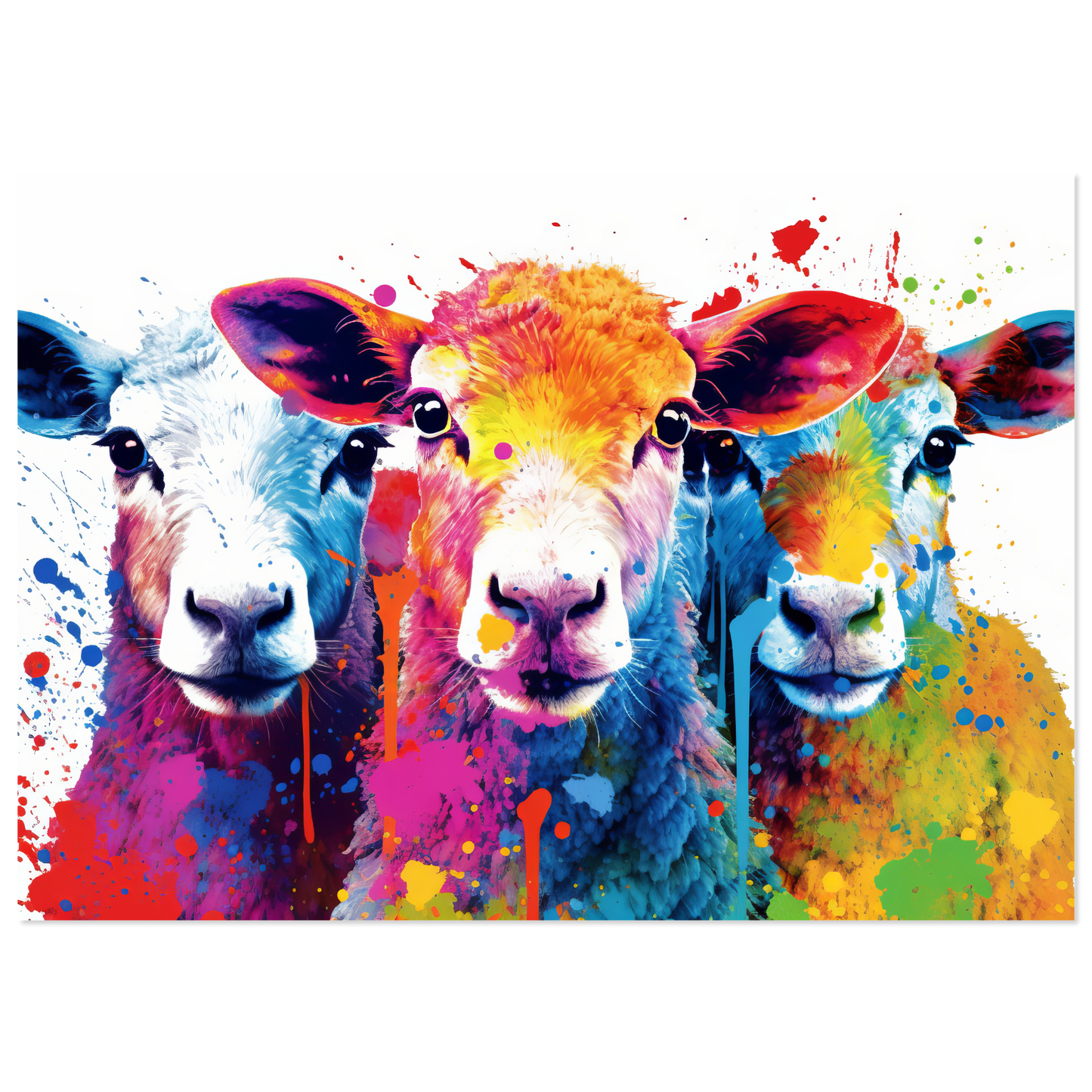 Schafe Schaf Pop-Art (SHEEP23)