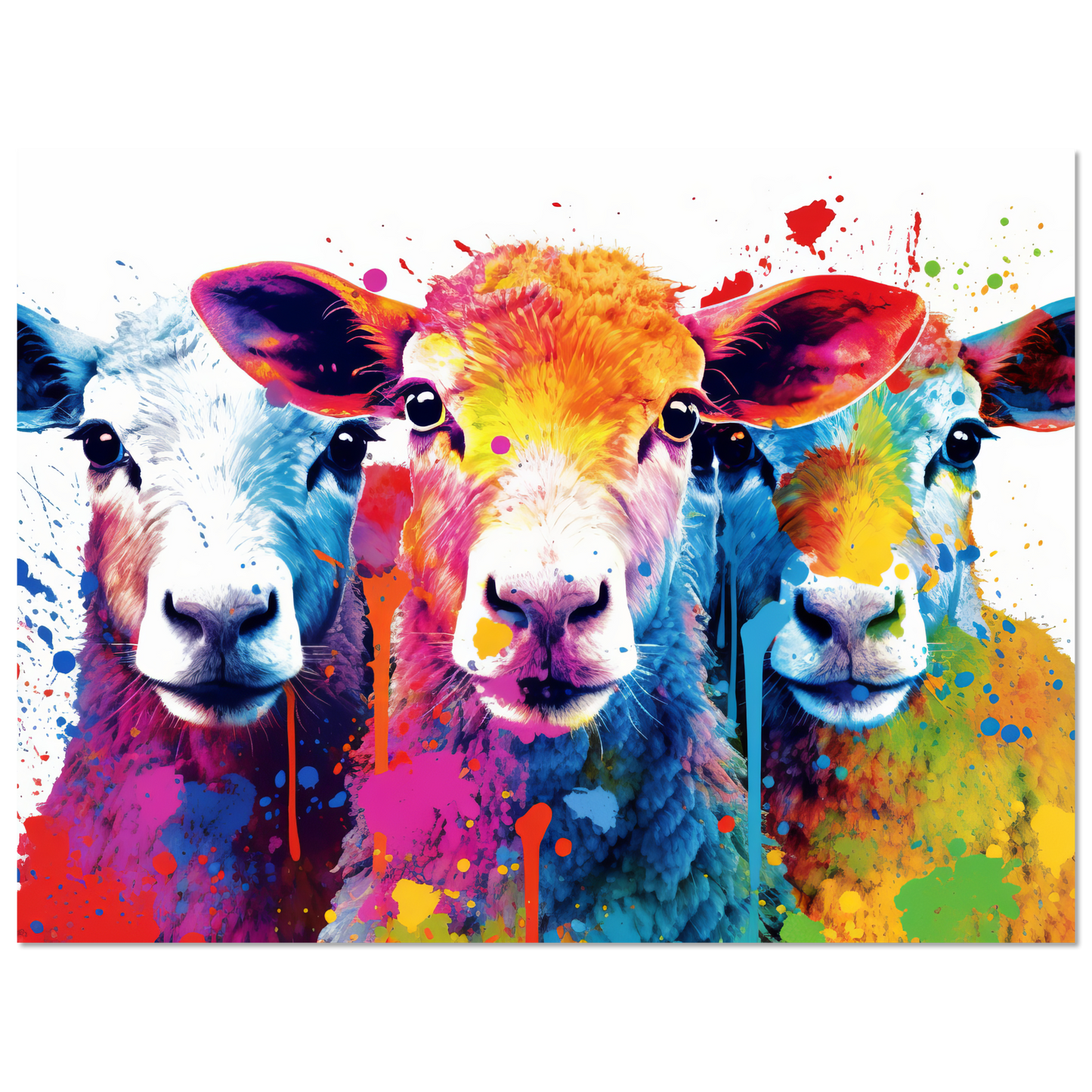 Schafe Schaf Pop-Art (SHEEP23)