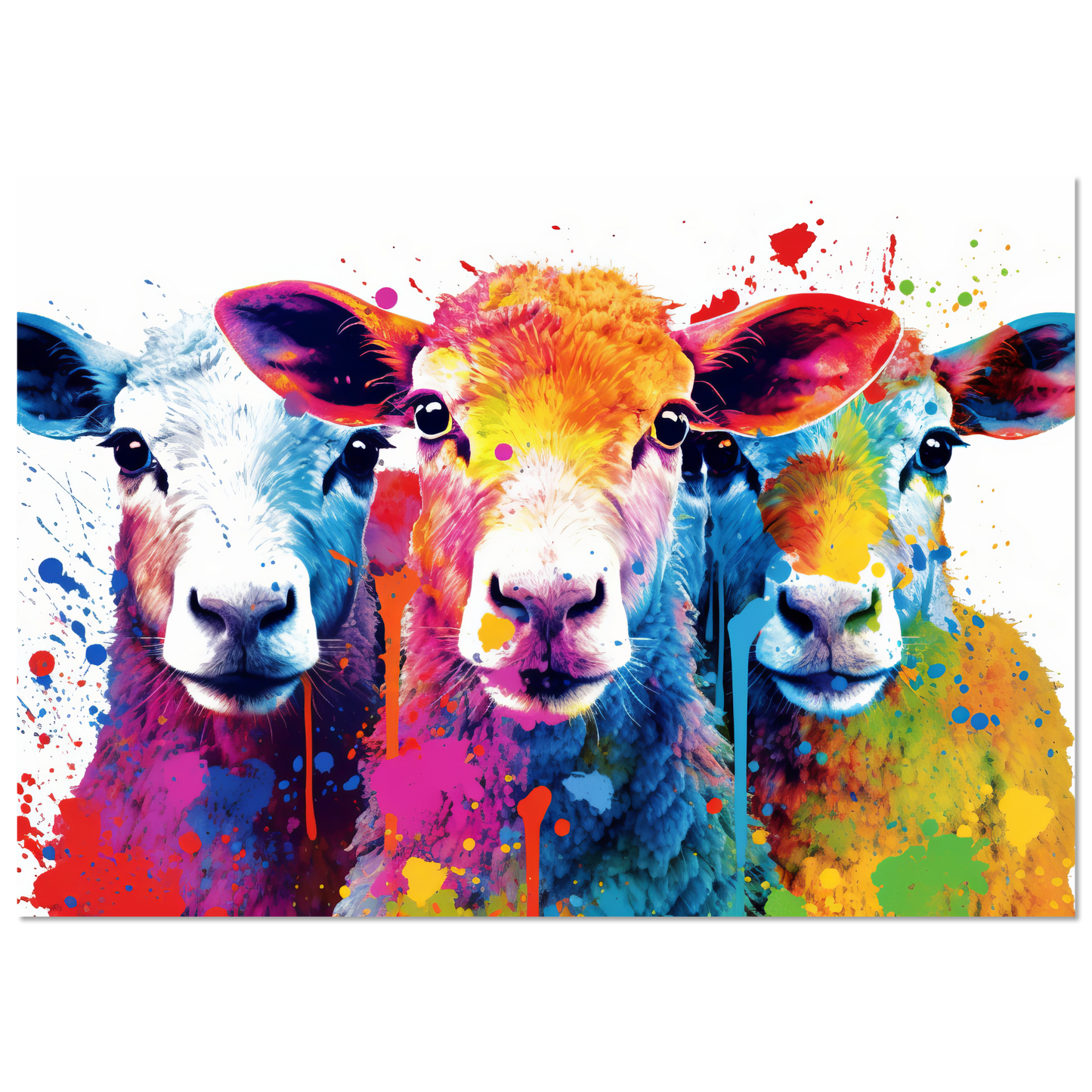 Schafe Schaf Pop-Art (SHEEP23)