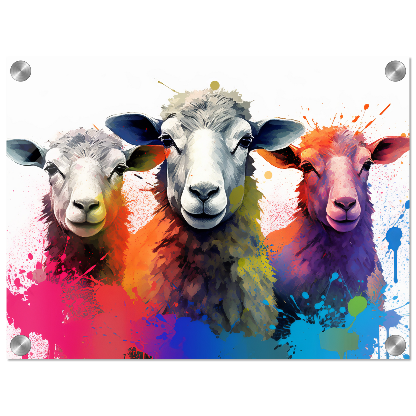 Schafe Schaf Pop-Art (SHEEP24)