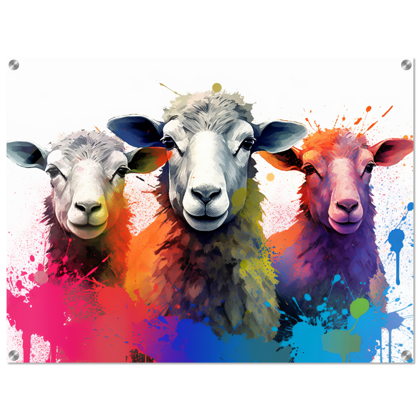 Schafe Schaf Pop-Art (SHEEP24)