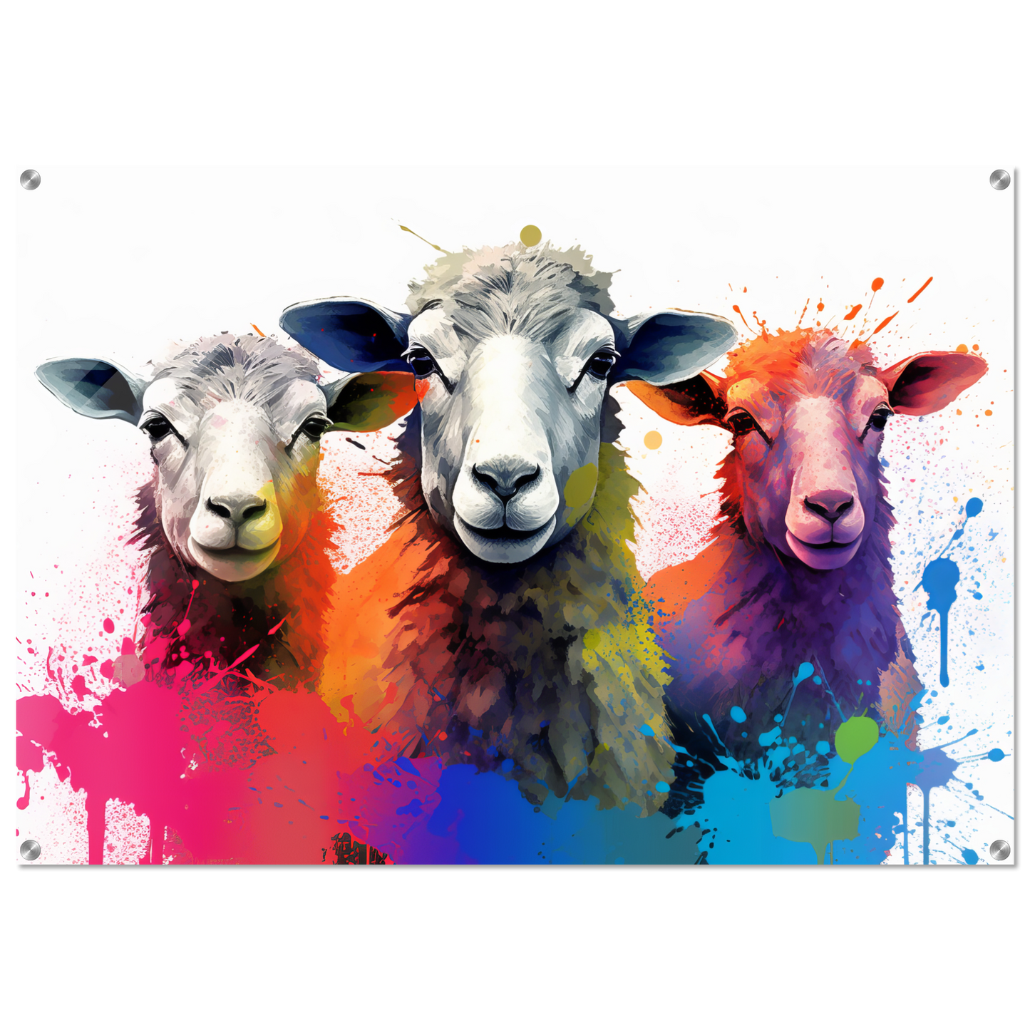 Schafe Schaf Pop-Art (SHEEP24)