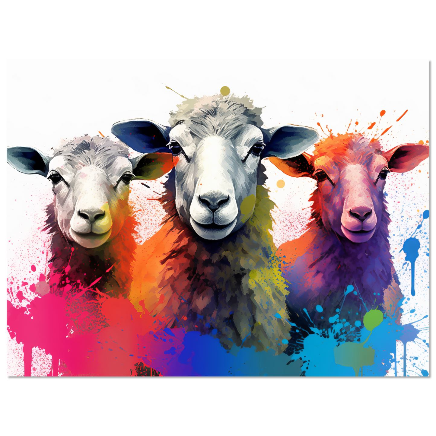 Schafe Schaf Pop-Art (SHEEP24)