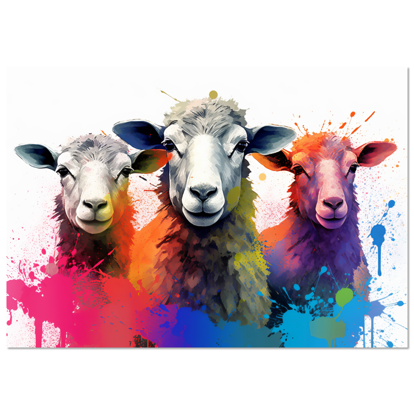 Schafe Schaf Pop-Art (SHEEP24)