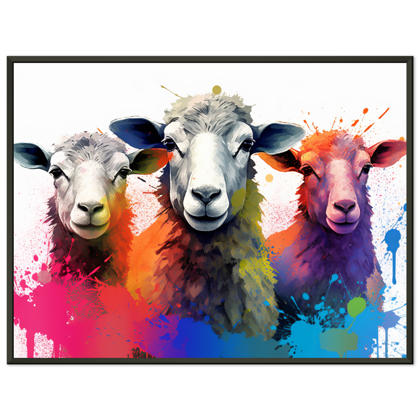 Schafe Schaf Pop-Art (SHEEP24)