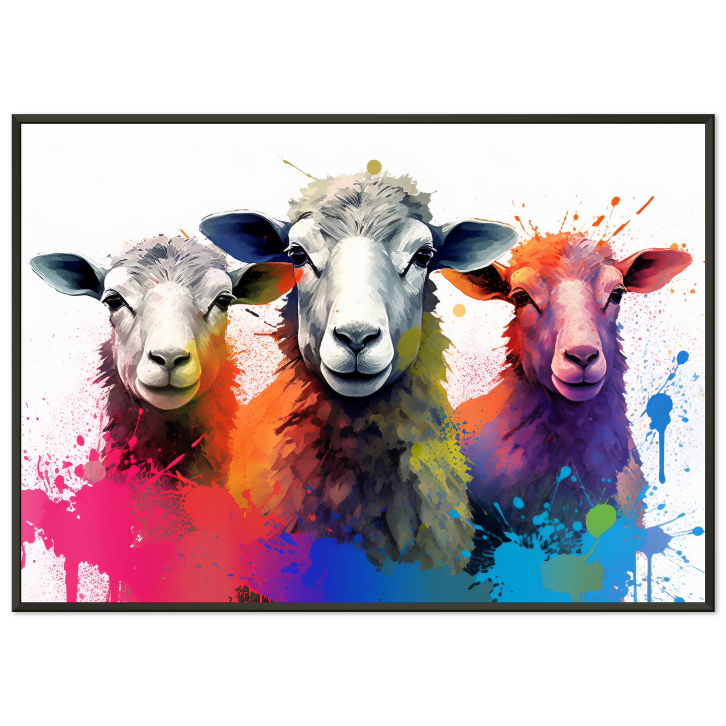 Schafe Schaf Pop-Art (SHEEP24)