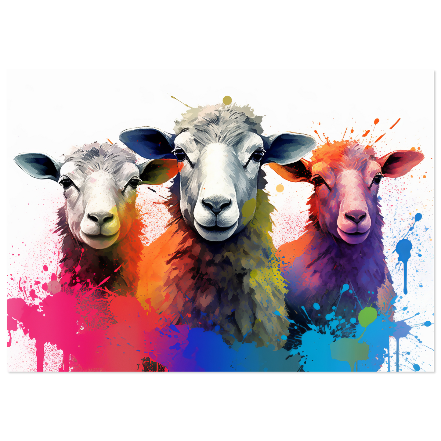 Schafe Schaf Pop-Art (SHEEP24)