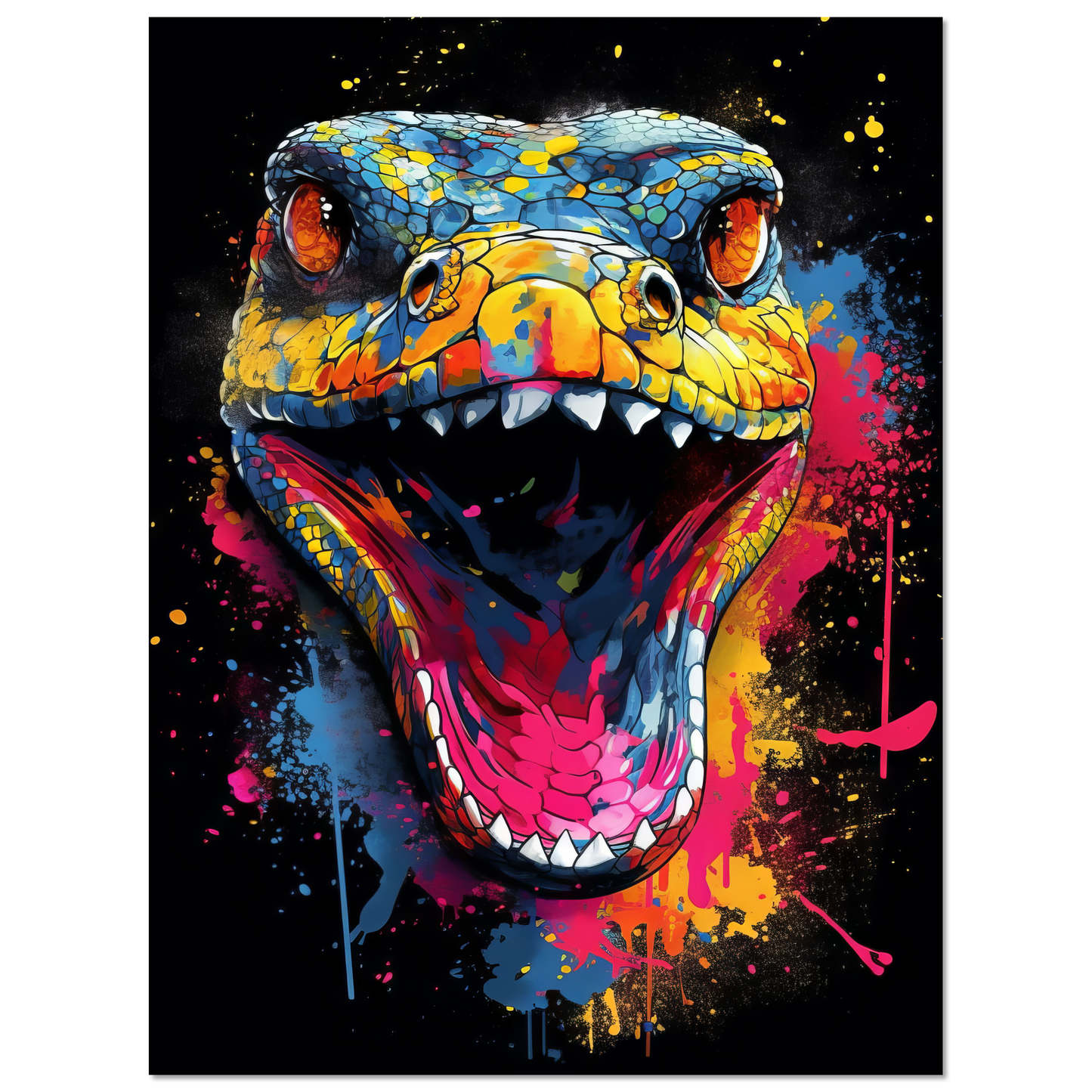 Snake (pop art) (SNAKE02)