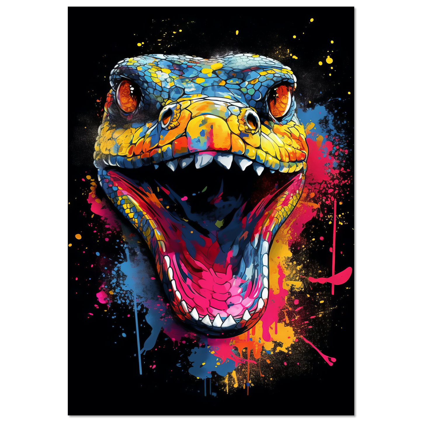 Snake (pop art) (SNAKE02)