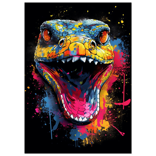 Snake (pop art) (SNAKE02)
