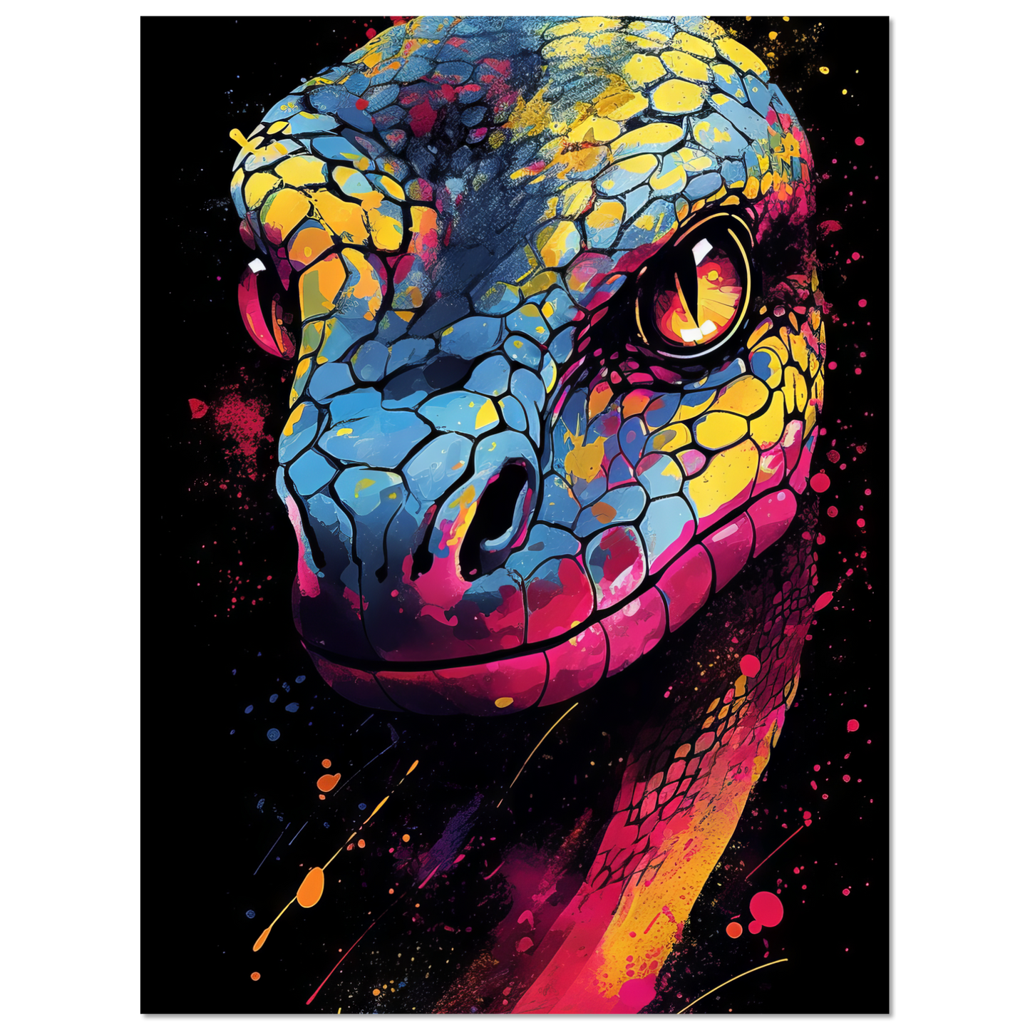 Snake (pop art) (SNAKE04)