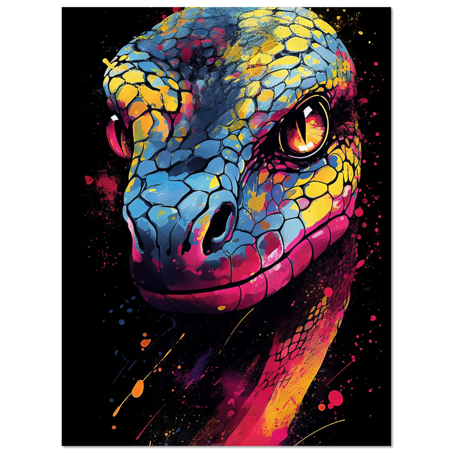 Snake (pop art) (SNAKE04)
