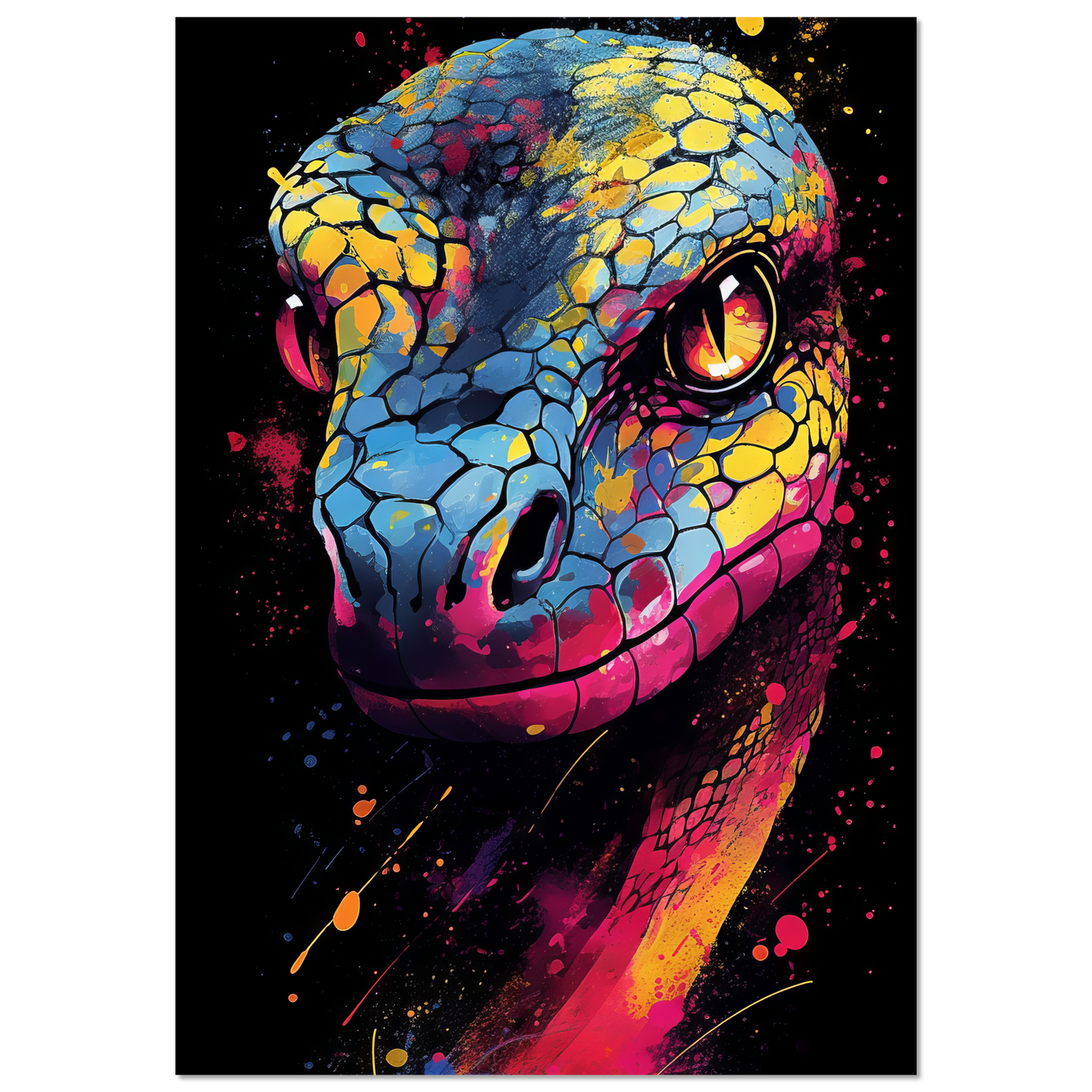 Snake (pop art) (SNAKE04)