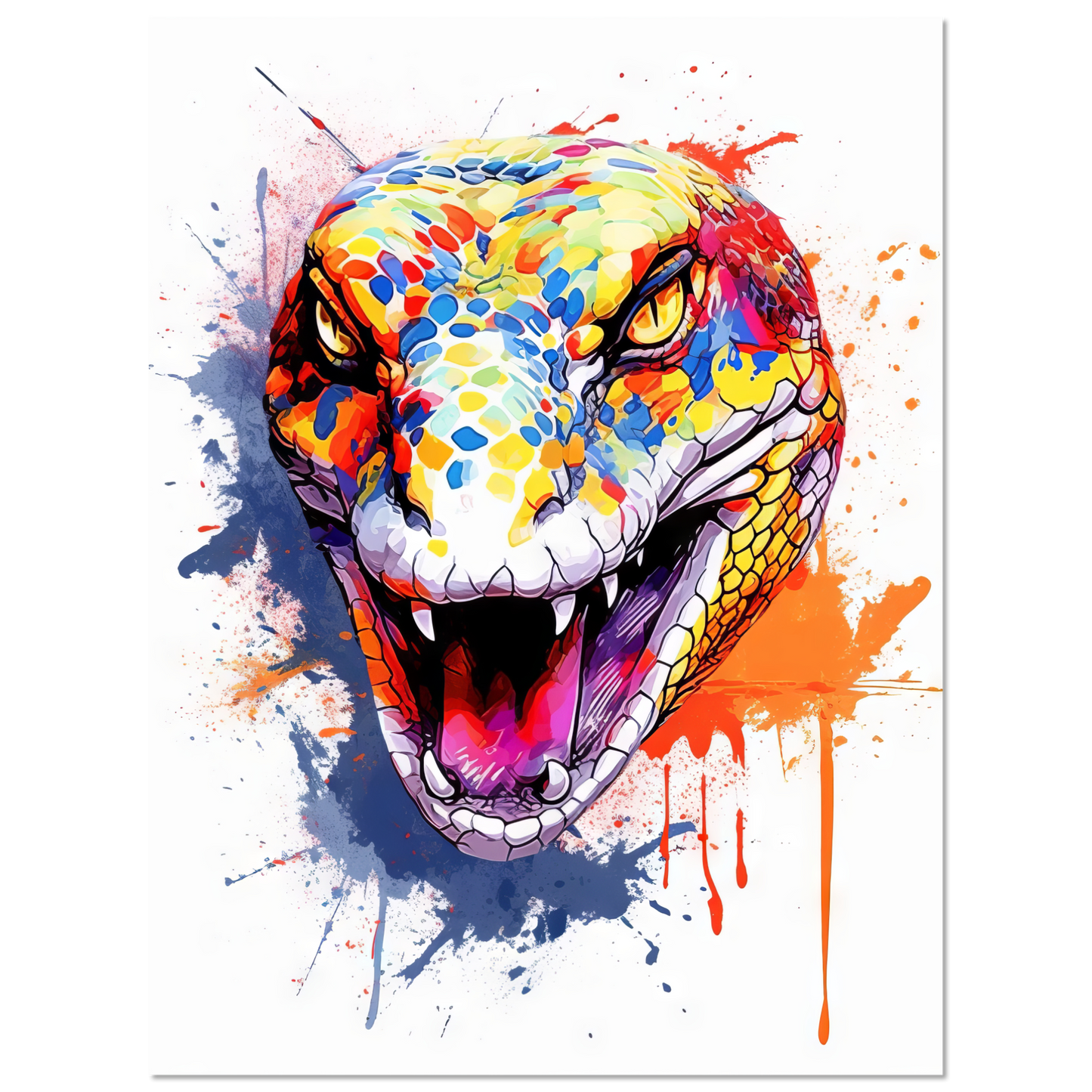 Snake (pop art) (SNAKE05)