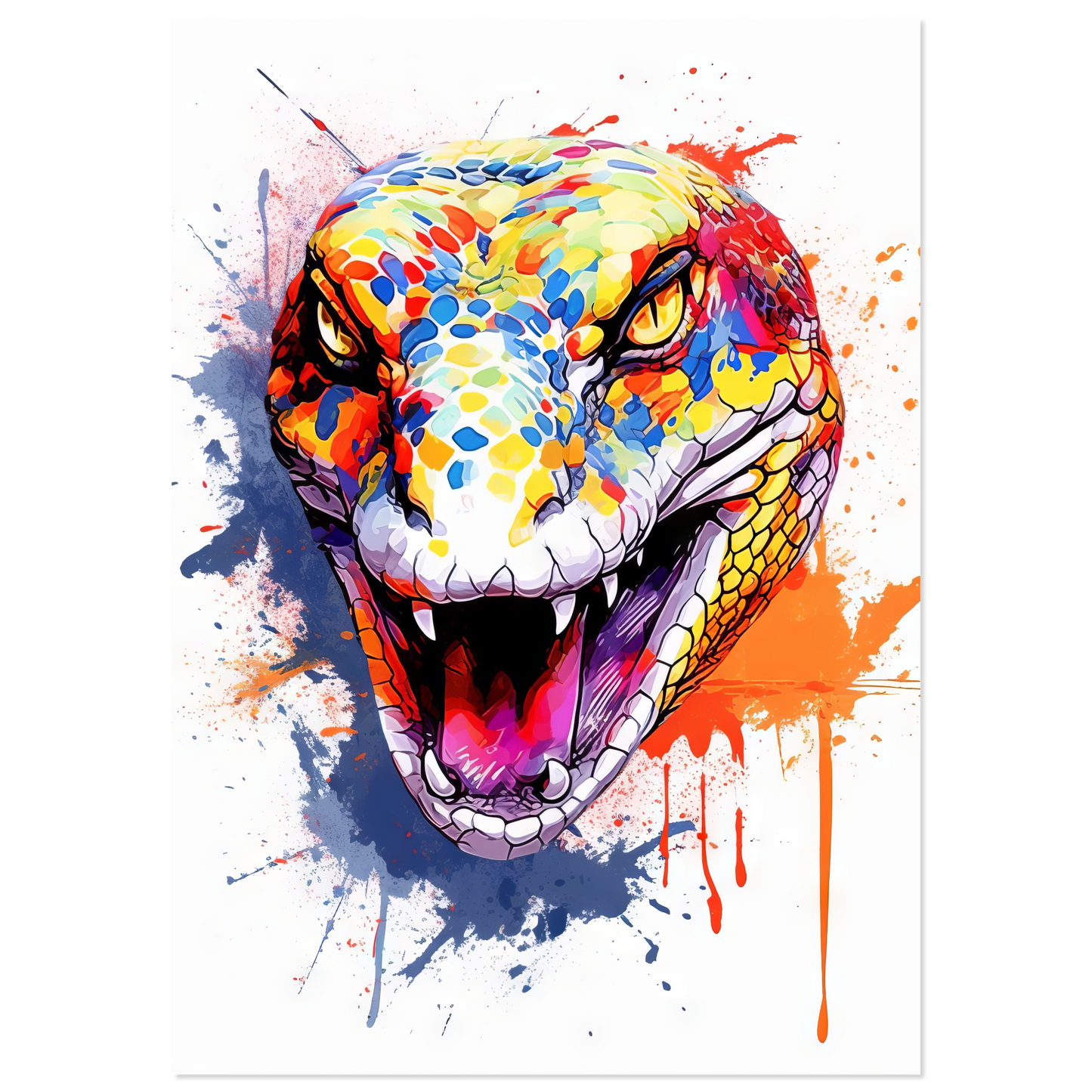 Snake (pop art) (SNAKE05)