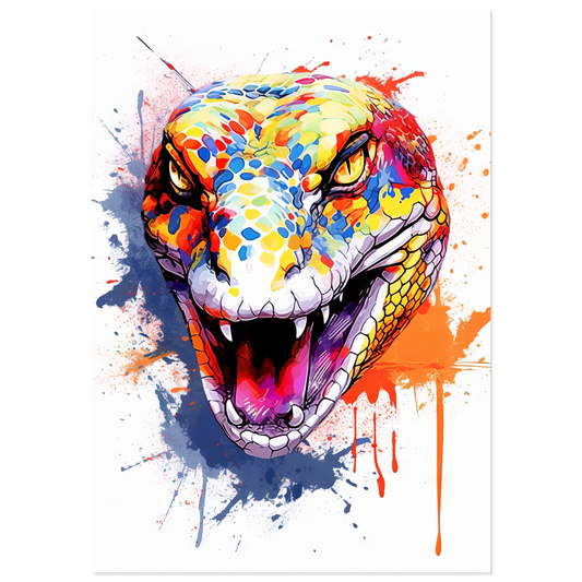 Snake (pop art) (SNAKE05)