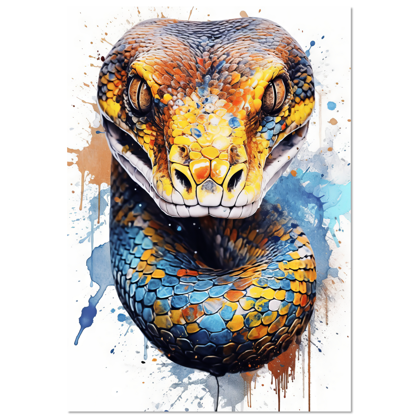 Snake (pop art) (SNAKE08)