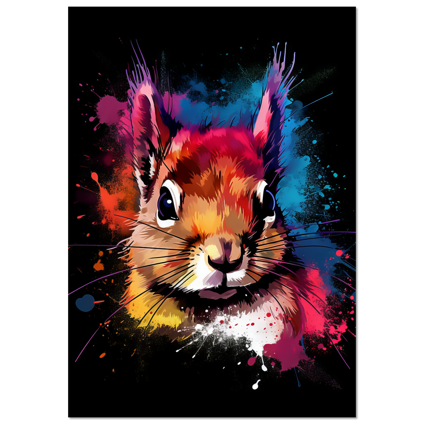 Squirrel pop art (SQUIRREL02)