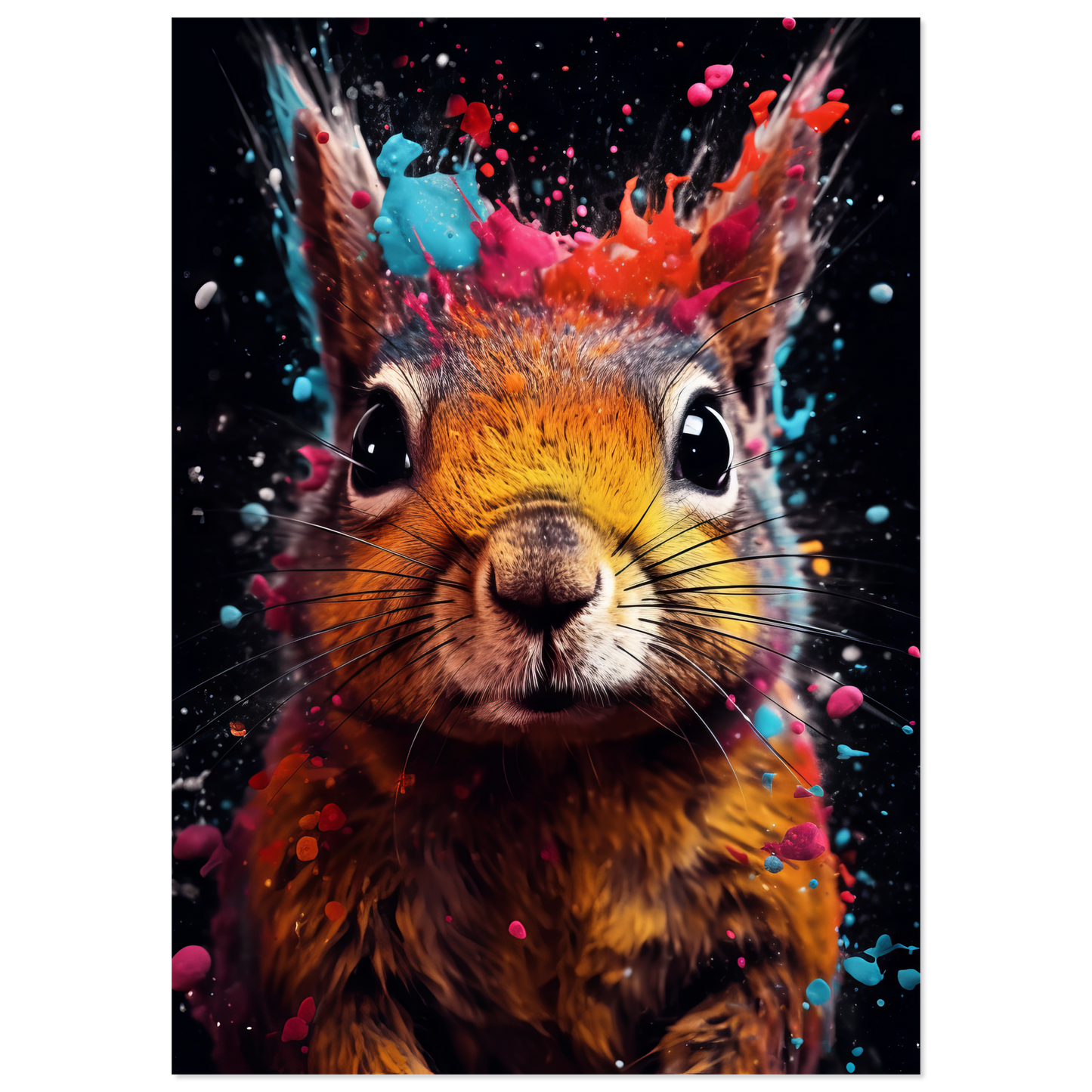 Squirrel pop art (SQUIRREL03)