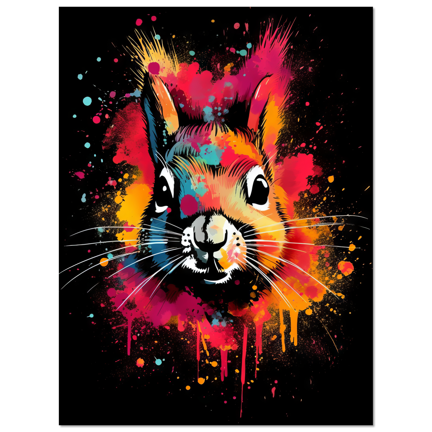 Squirrel pop art (SQUIRREL04)