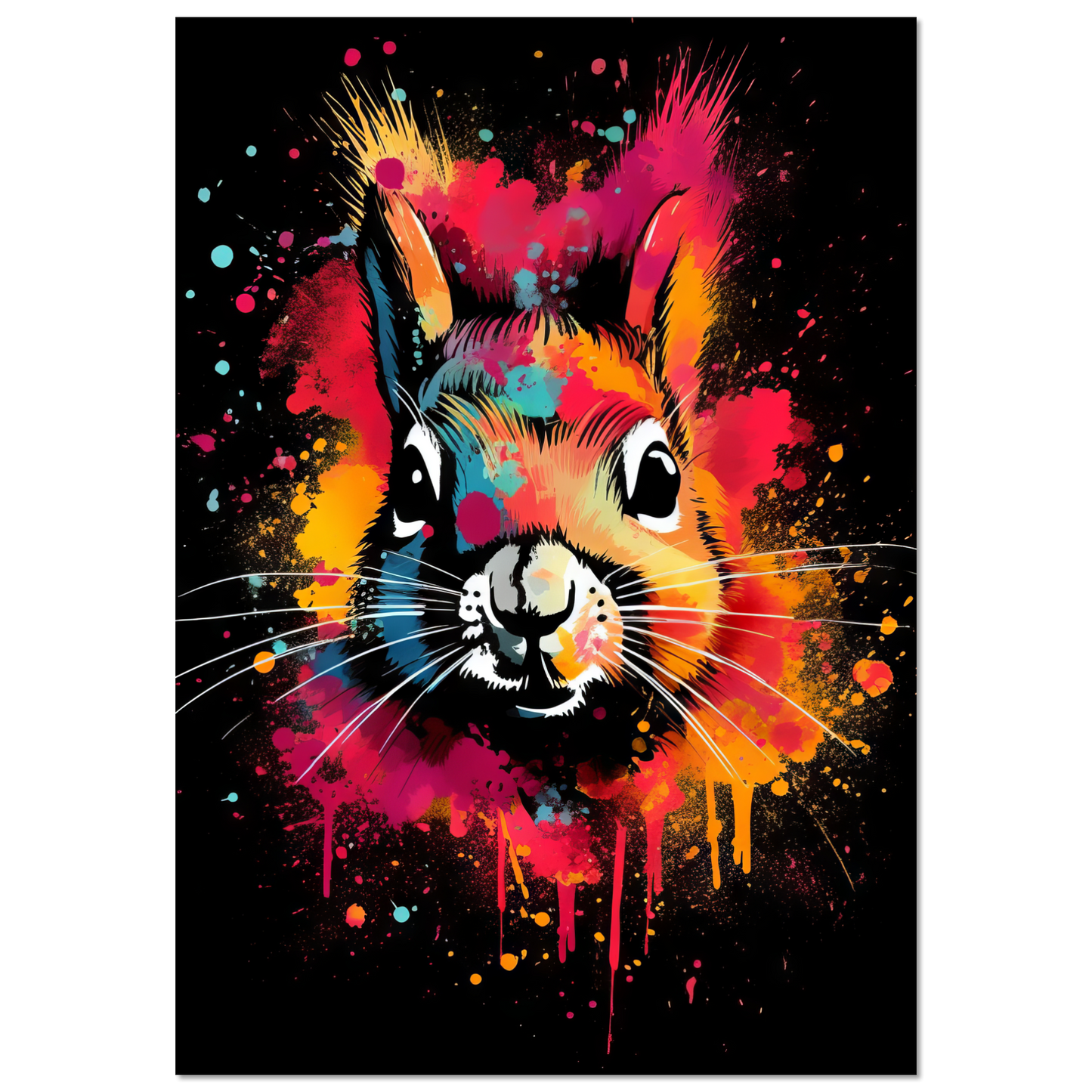Squirrel pop art (SQUIRREL04)