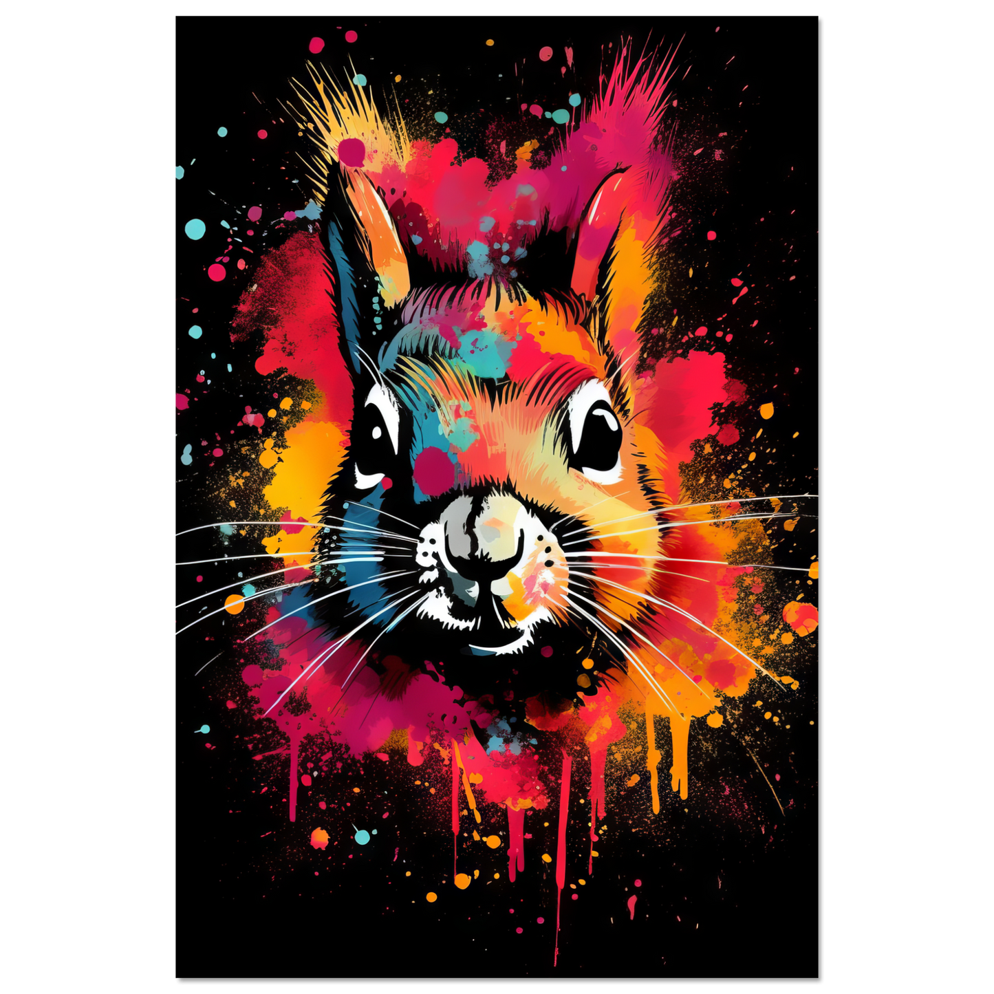 Squirrel pop art (SQUIRREL04)