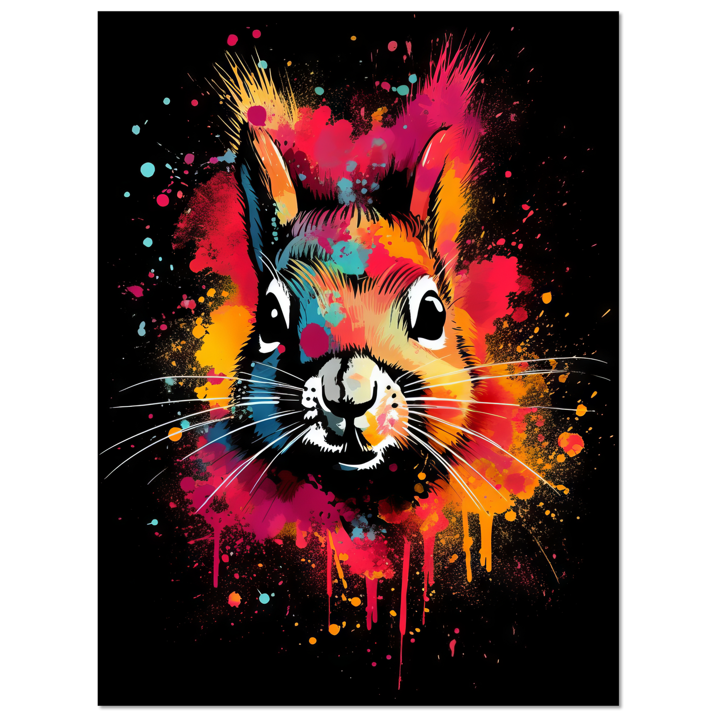 Squirrel pop art (SQUIRREL04)