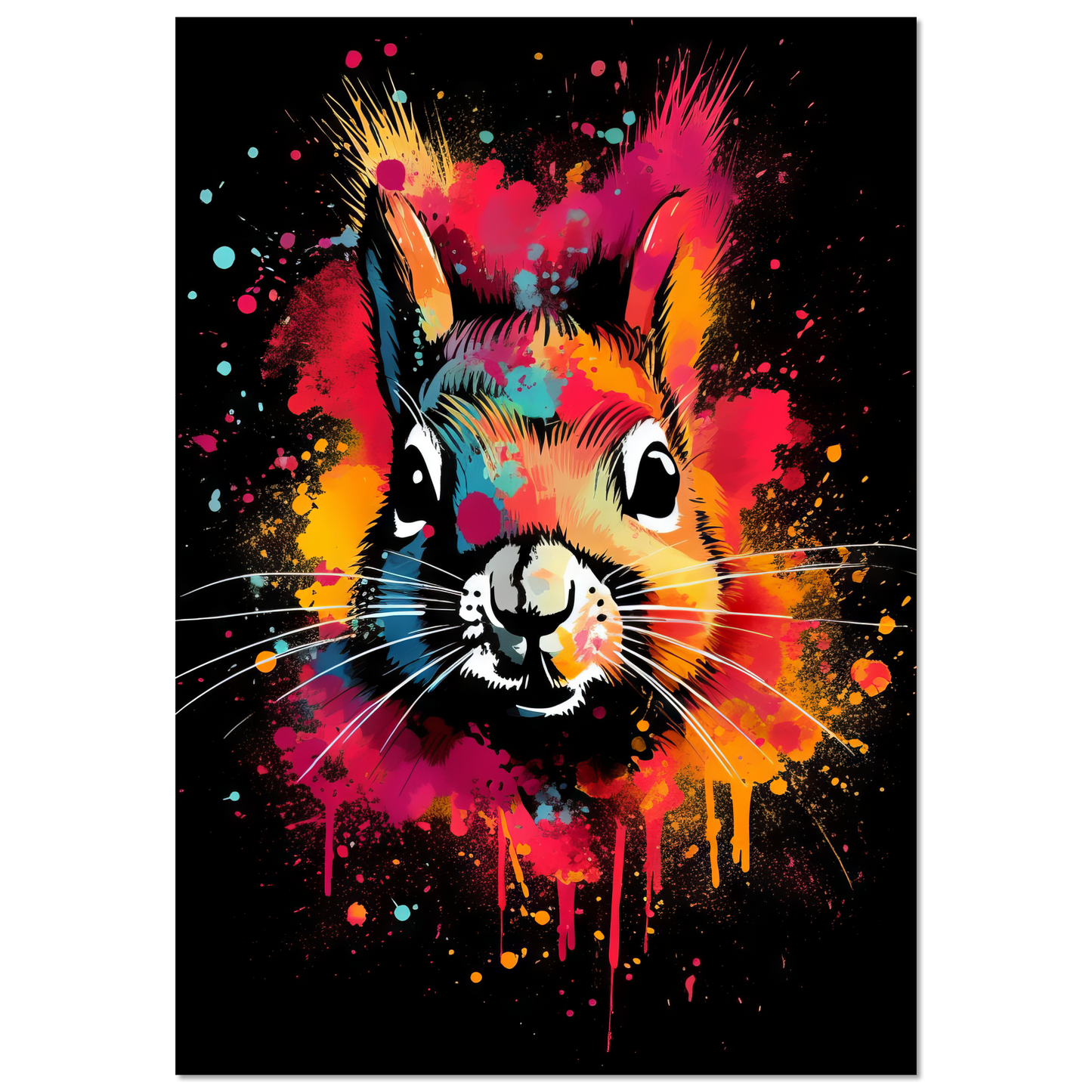 Squirrel pop art (SQUIRREL04)