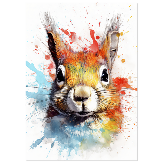 Squirrel pop art (SQUIRREL07)
