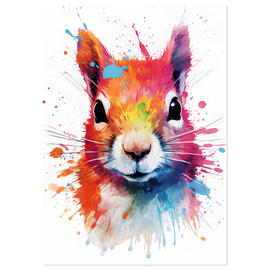 Squirrel pop art (SQUIRREL08)