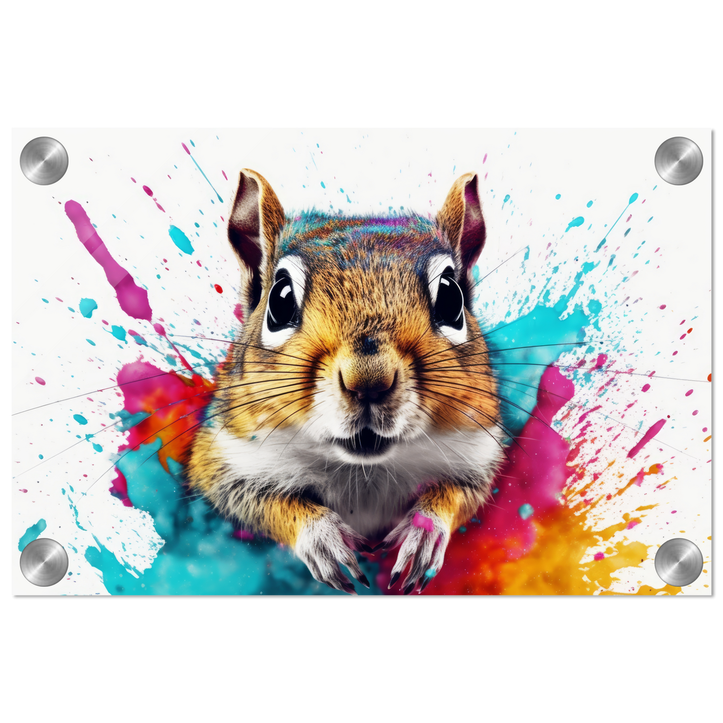 Chipmunk pop art (SQUIRREL09)