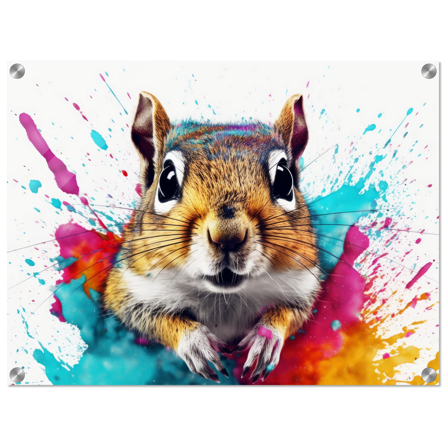 Chipmunk pop art (SQUIRREL09)