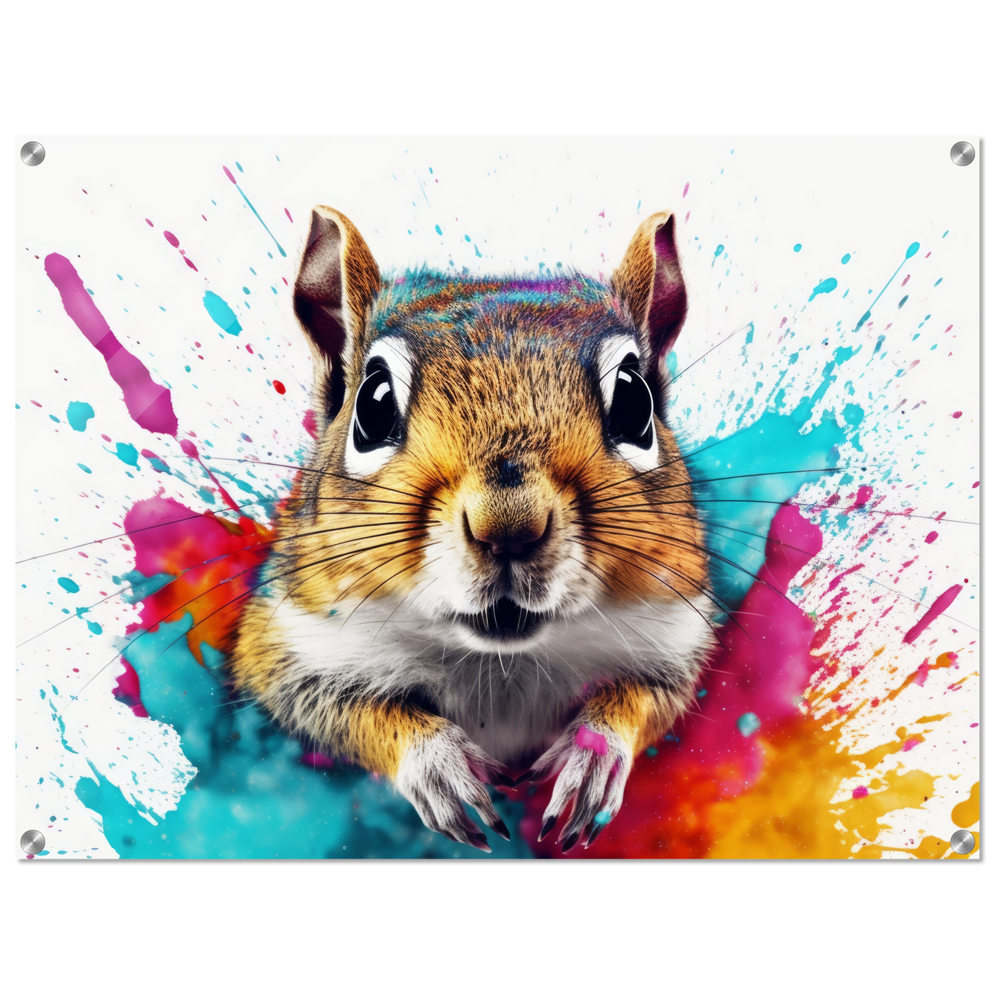 Chipmunk pop art (SQUIRREL09)