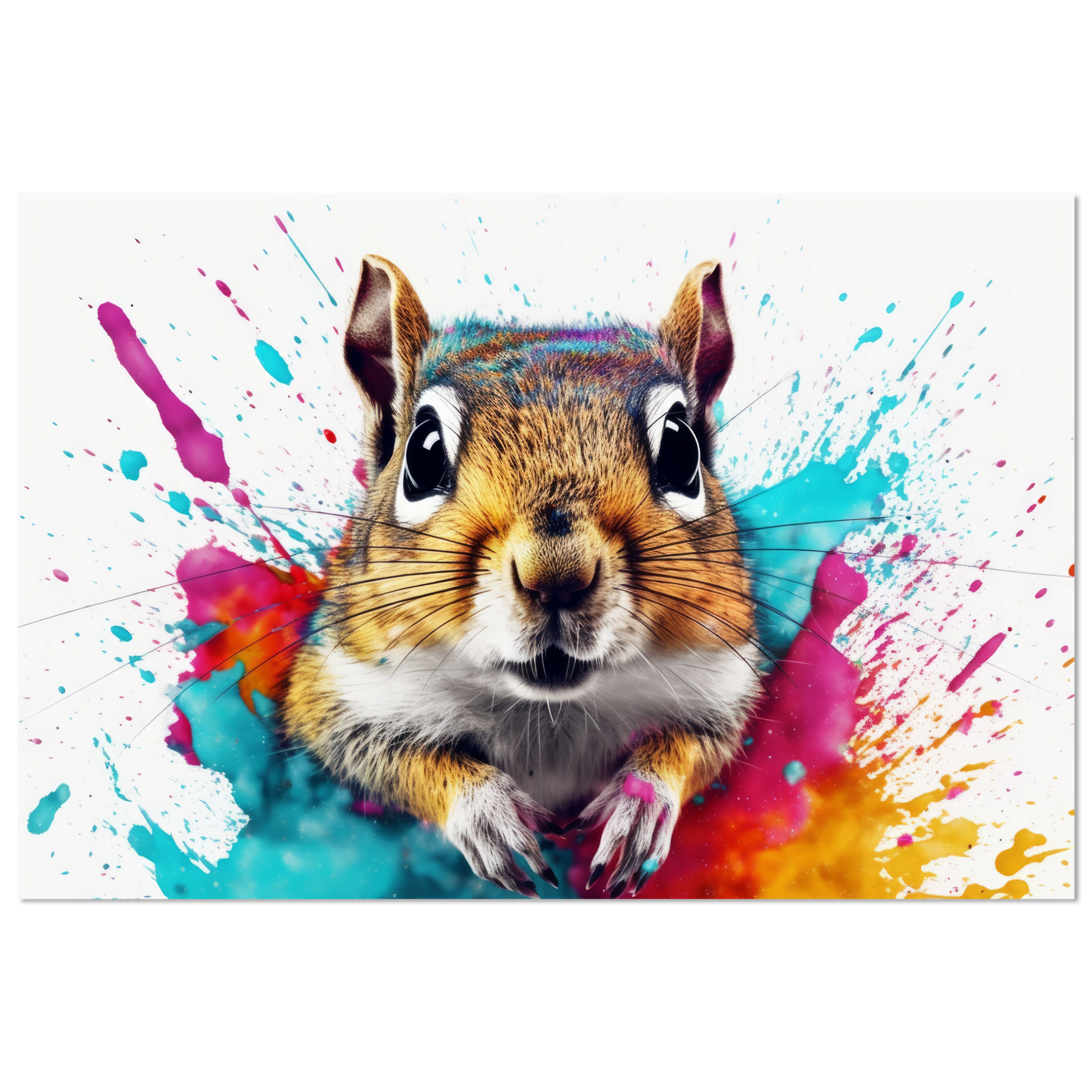 Chipmunk pop art (SQUIRREL09)