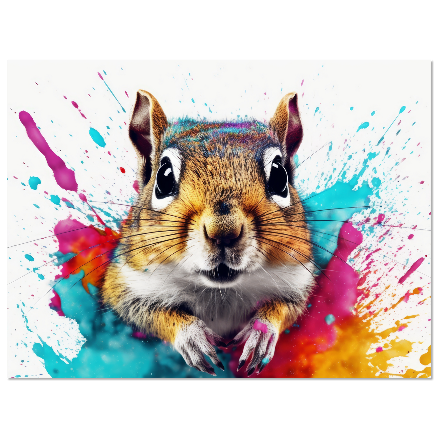 Chipmunk pop art (SQUIRREL09)