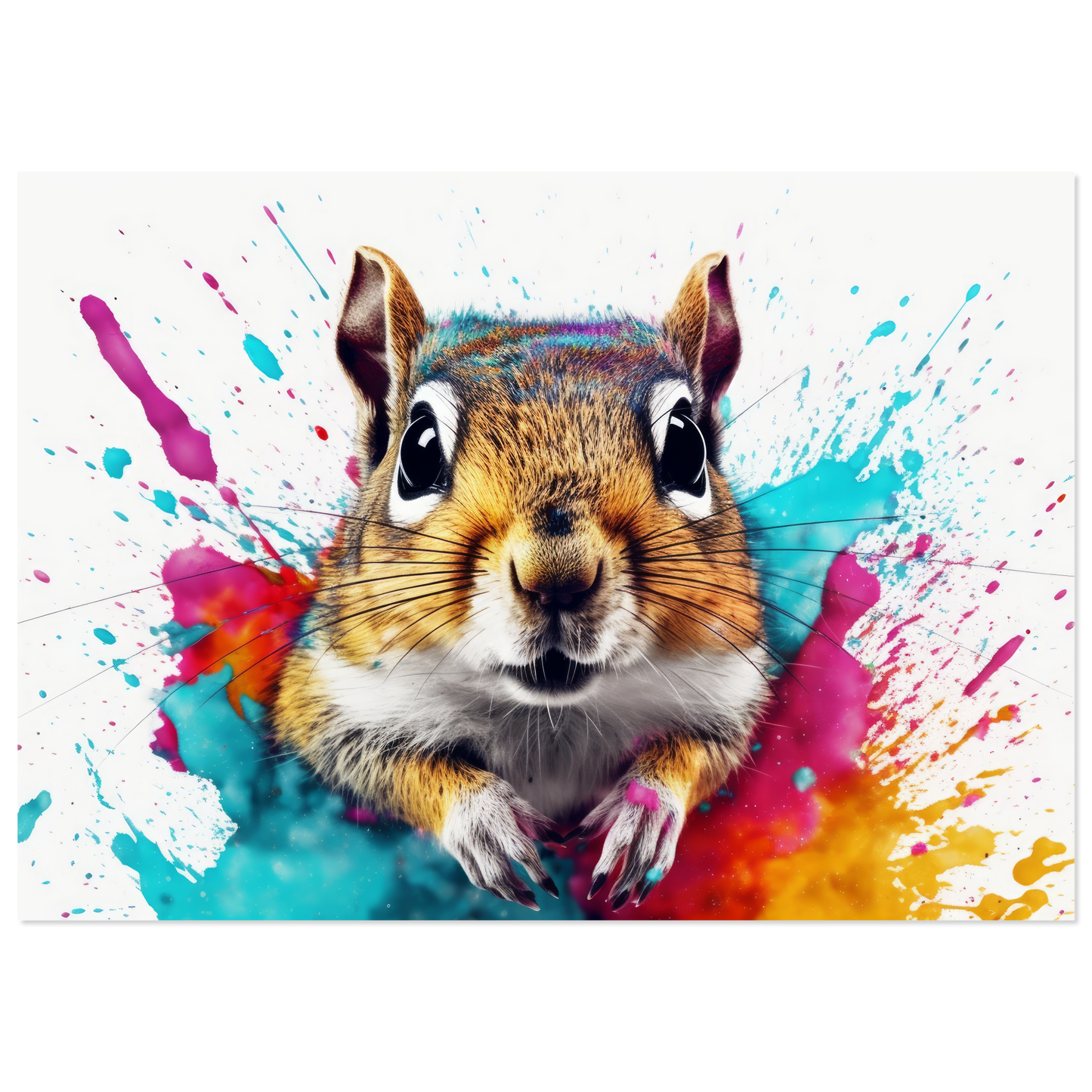 Chipmunk pop art (SQUIRREL09)