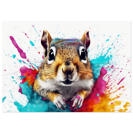 Chipmunk pop art (SQUIRREL09)