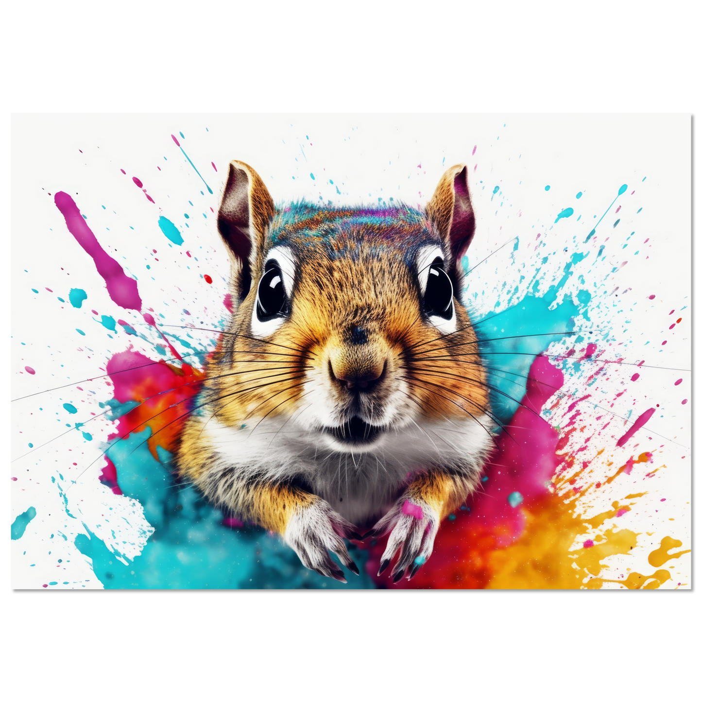 Chipmunk pop art (SQUIRREL09)