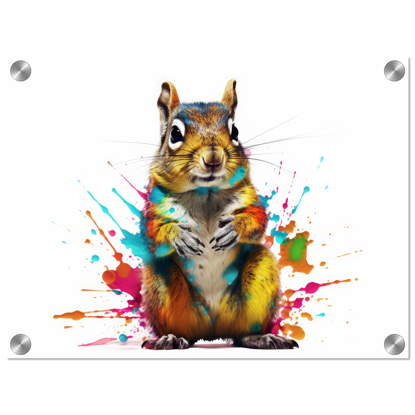 Chipmunk pop art (SQUIRREL10)