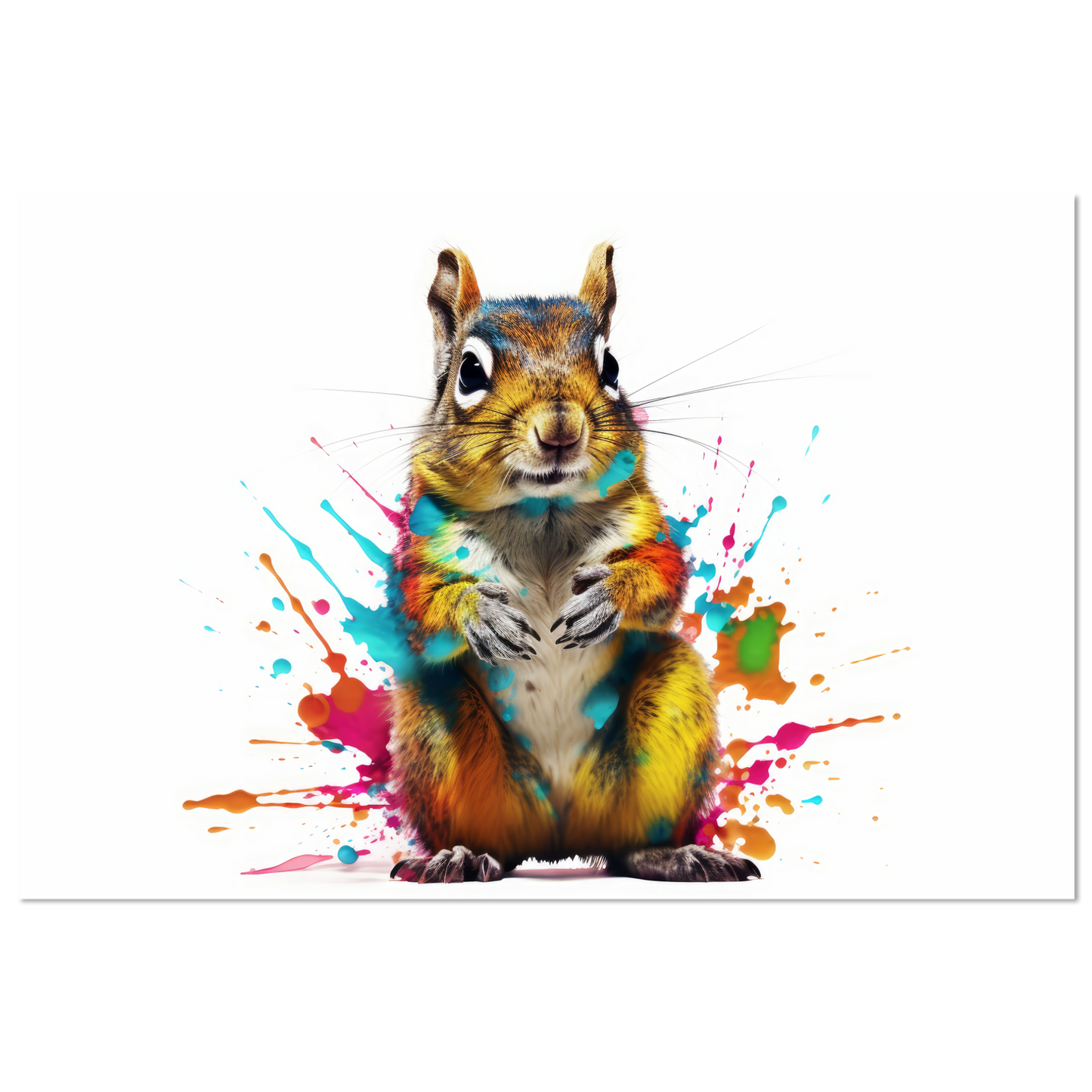 Chipmunk pop art (SQUIRREL10)