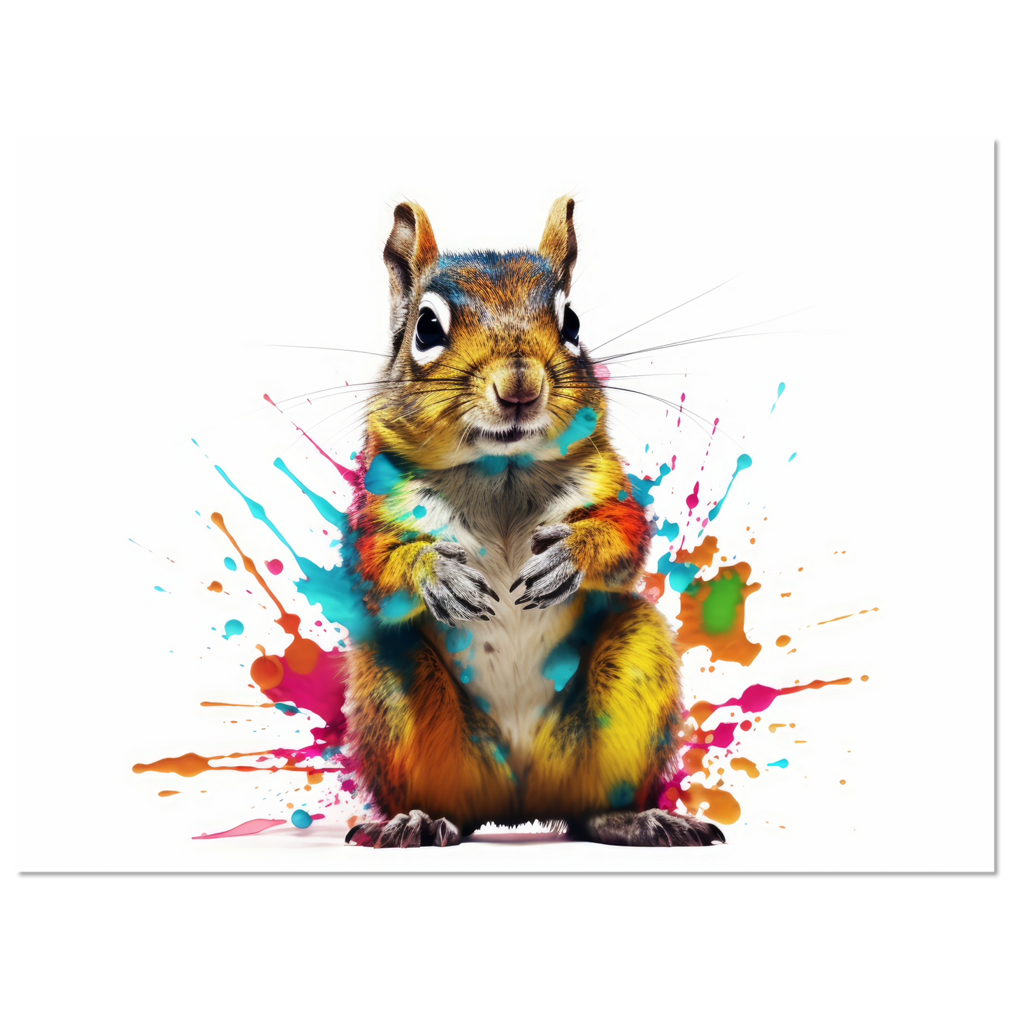 Chipmunk pop art (SQUIRREL10)