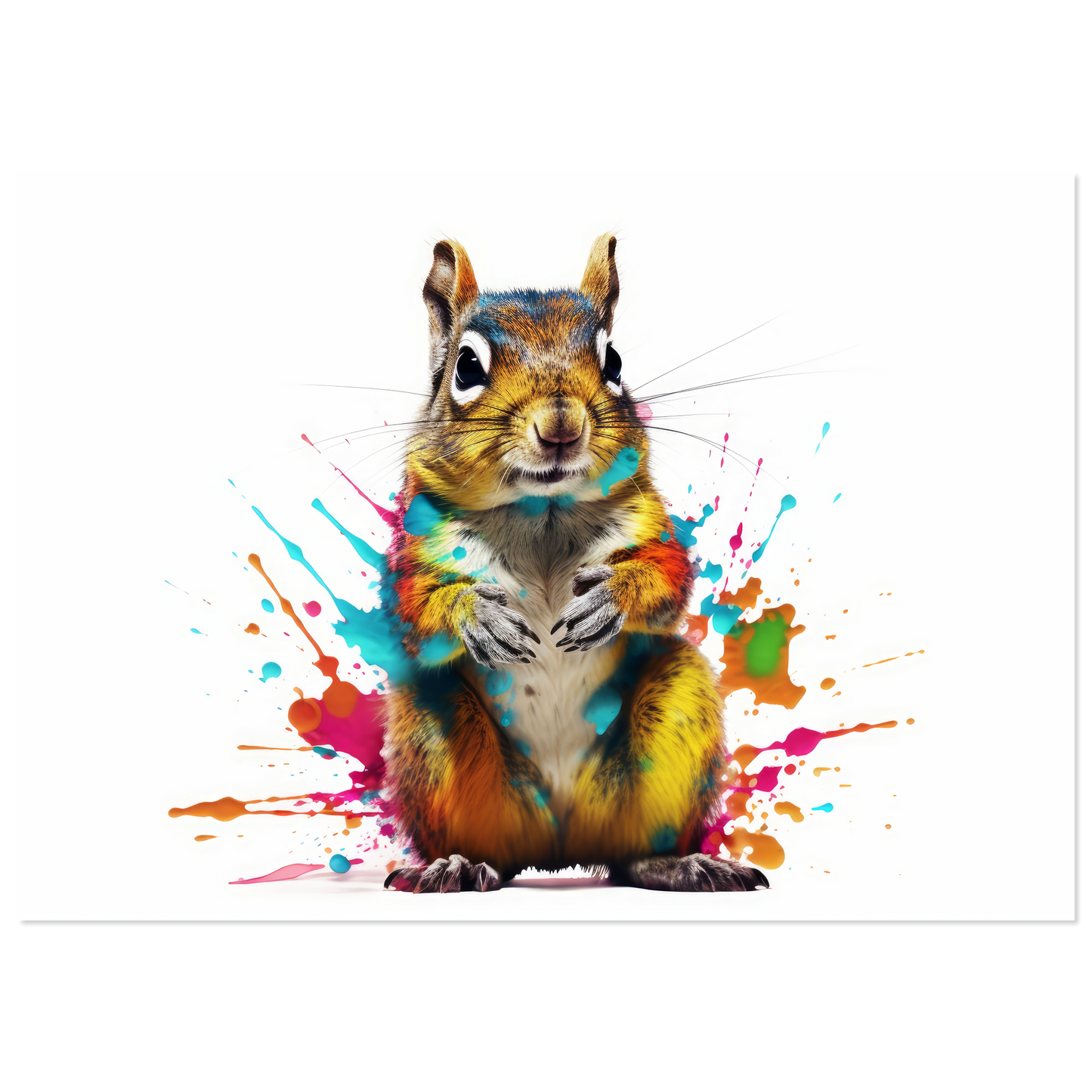 Chipmunk pop art (SQUIRREL10)