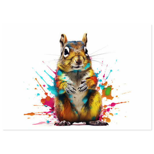 Chipmunk pop art (SQUIRREL10)