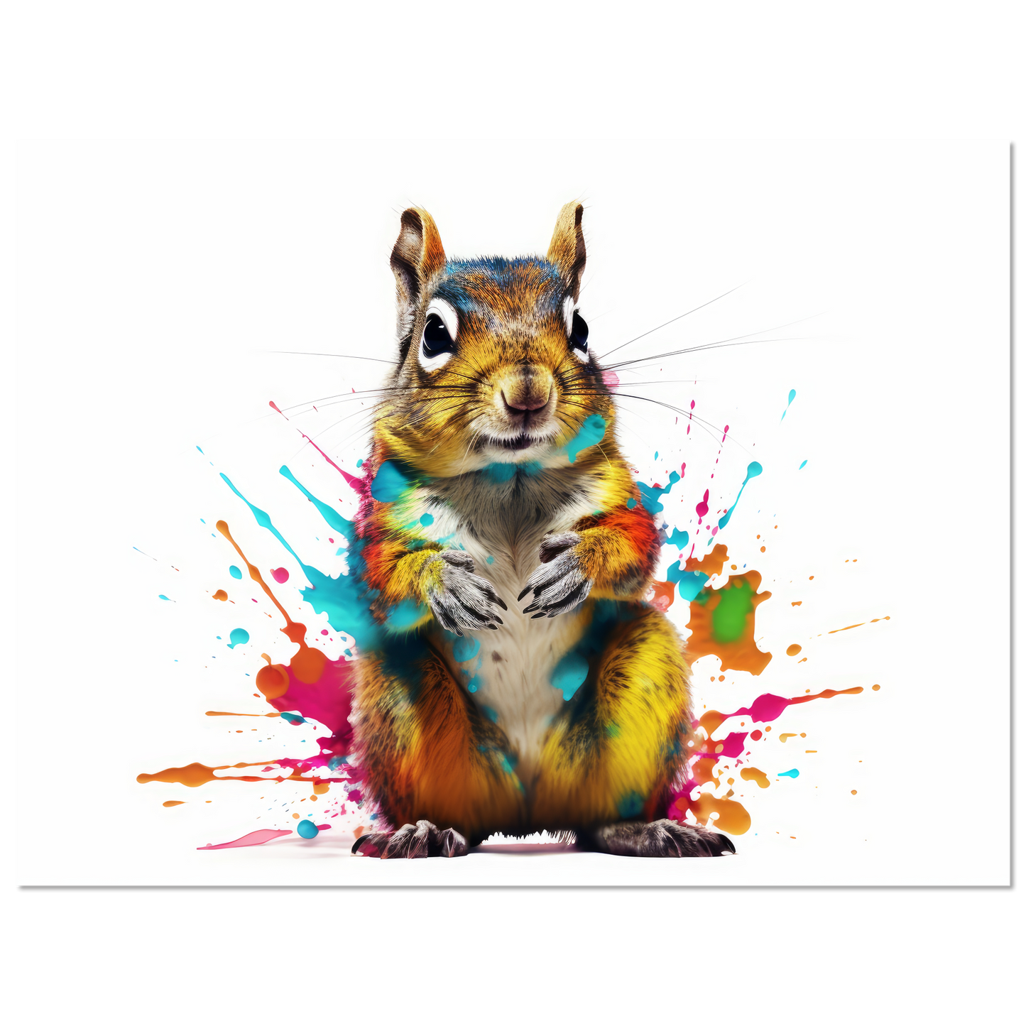 Chipmunk pop art (SQUIRREL10)