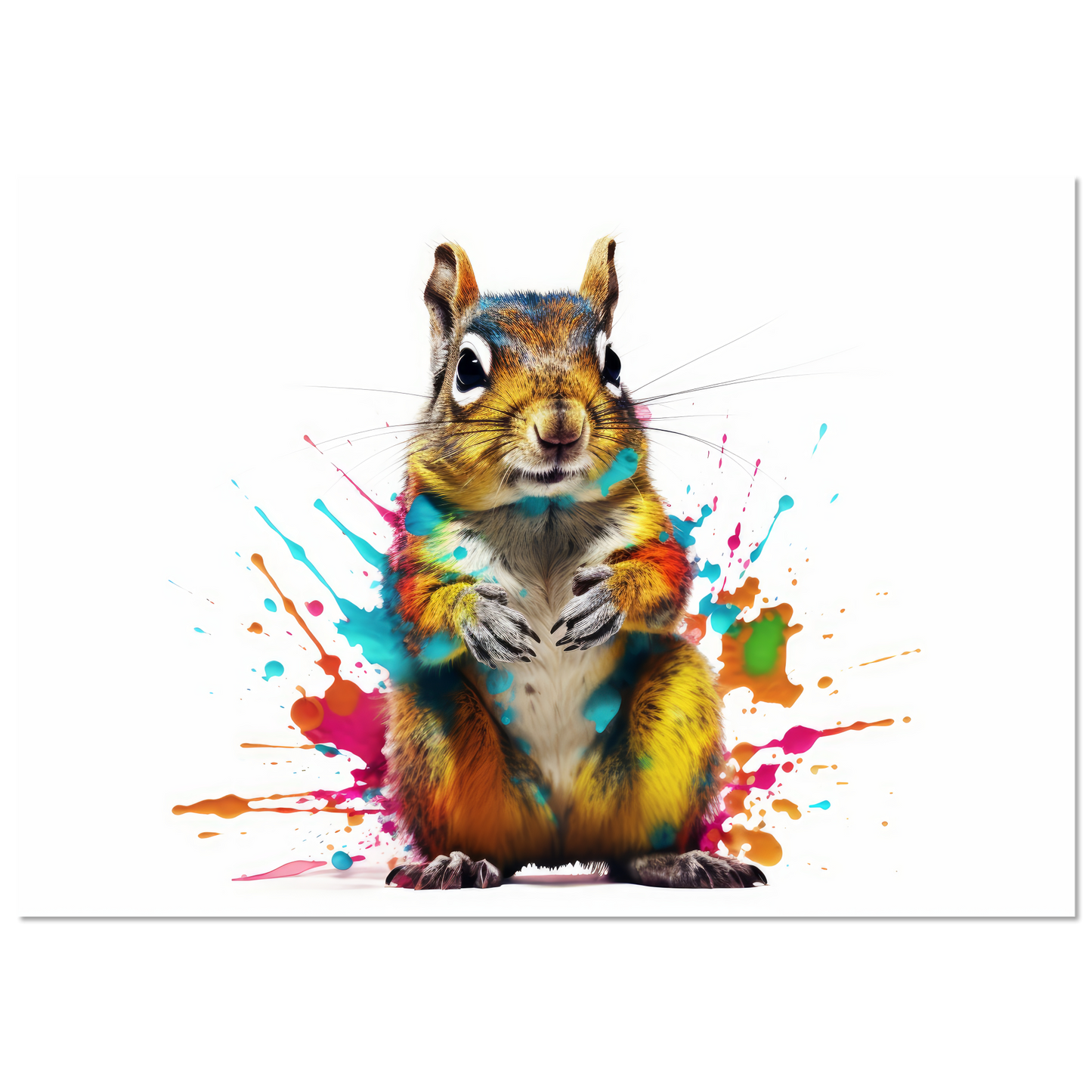 Chipmunk pop art (SQUIRREL10)