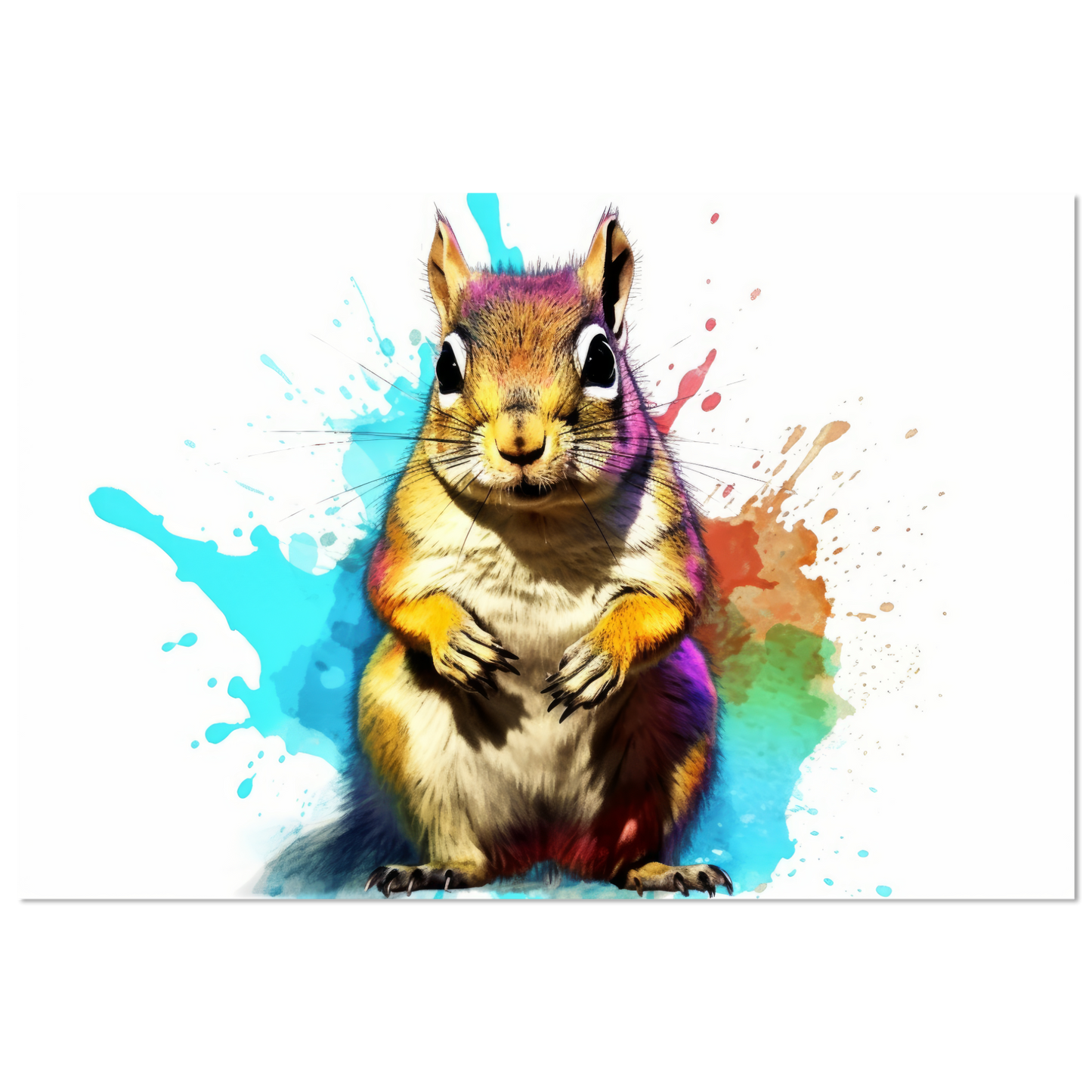 Streifenhörnchen Pop-Art (SQUIRREL11)